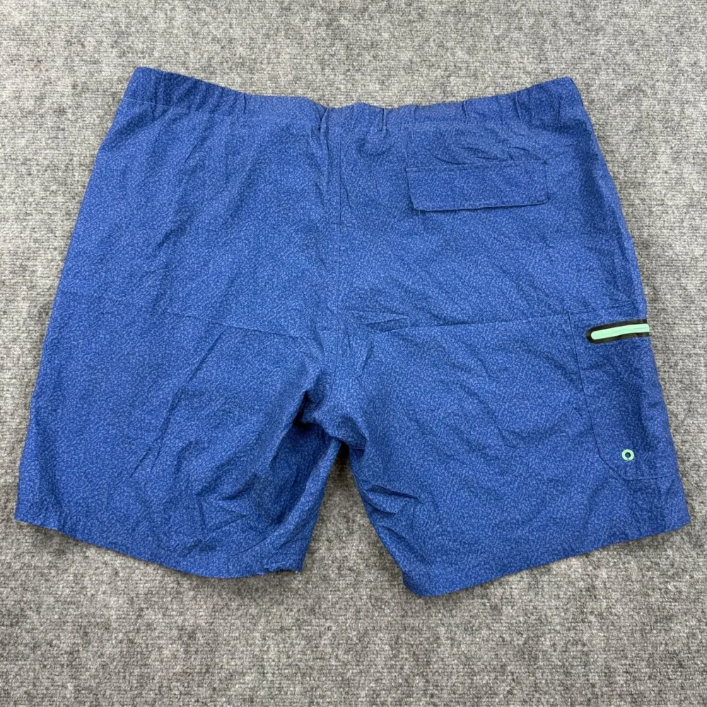ZeroXposur Swim Trunks XXL Blue Patterned Stretch Board‎ Shorts Mens
